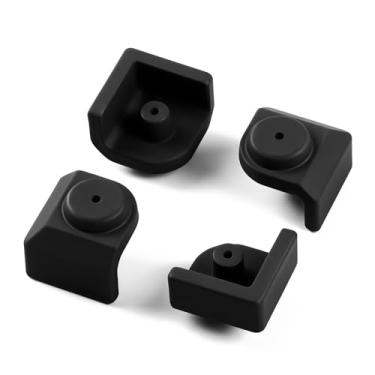 Imagem de W11550692 Peças de substituição de fogão de borracha para fogão a gás Whirlpool Kitchenaid Jennair Maytag JGCP436HM00 JGCP436HL00 Queimador Grelhas de fogão de borracha Kit de 4 peças