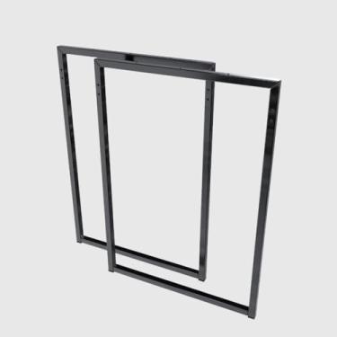 Imagem de Kit de Pés de Ferro Retangular para Mesa Industrial - JM3 Móveis (2)