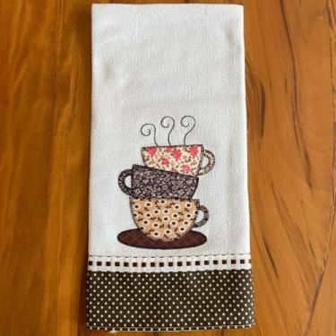 Imagem de Pano de Prato Xicará de Café - Sua Casa Decor