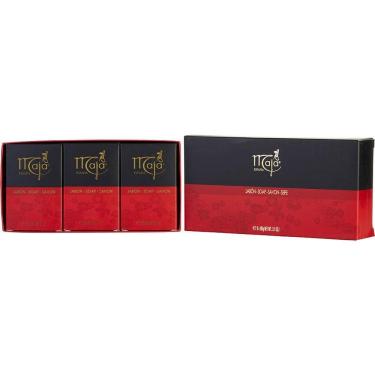 Imagem de Kit Presente Feminino Myrurgia Maja Set Of 3 Sabonetes And All Are 91G