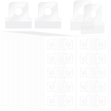 Imagem de SmallCat Conversor de folha de fichário, 25 peças, adesivos de gancho autoadesivos de plástico, adesivos de reforço de folha de fichário para notas de papel, fotos, cartões postais, planejador, álbum