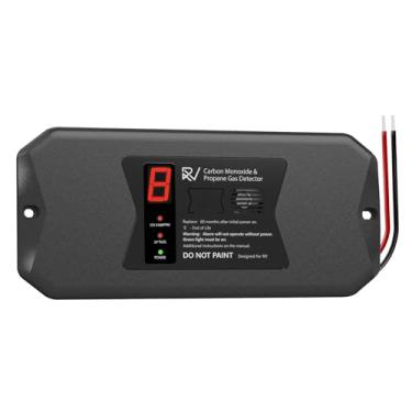 Imagem de Detectores de monóxido de carbono e propano para trailers, detector de monóxido de carbono WildPulse RV, substituição para detector de gás RV #30-442, VDC 12V, montagem embutida e em superfície, com 3
