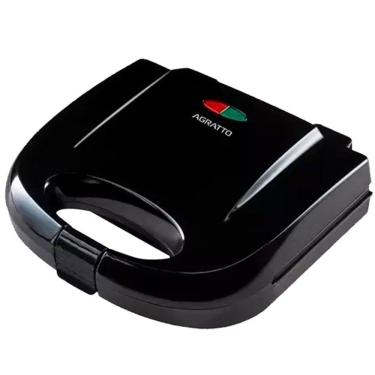 Imagem de Máquina de Waffle Dupla Antiaderente Elétrica Omelete Pão de Queijo Aroma 110V Preta Agratto Awaf01i