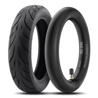 Imagem de Amitor Scooter Tire Replacement, 10x2.125 Tire and Inner Tube Compatible with Ninebot by Segway Kickscooter F25/F30/F40/F65/D18W/D28U/D38U, Straight Valve Tube, Thickened Non-Slip Shockproof, 1 Set