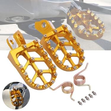 Imagem de Pegadores de pé pedal de apoio de pé CNC descansos de pé de alumínio para Suzuki RMZ 250 RMZ250 2010-2018 10-18 RMZ 450 RMZ450 2008-2018 08-18 motocicleta Motocross Dirt BikeYSMOTO S111405035