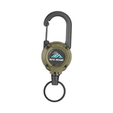 Imagem de kowaku Chaveiro com Corda Retrátil, Suporte para Crachá, Carretel de Chave E Mosquetão para Atividades Ao Ar Livre, Verde