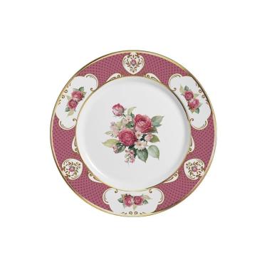 Imagem de Conjunto Com 6 Pratos De Sobremesa Singapura Rosa 21Cm