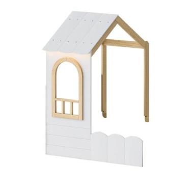 Imagem de Telhado para Cama Reversível Solteiro New Garden Casatema Branco/Natur