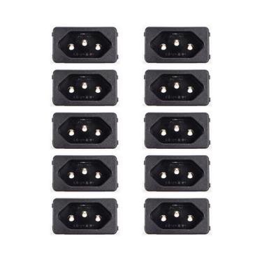 Imagem de 10 Tomada Margirius Para Cx. Embutir Padrão Weg 10/20A Preto