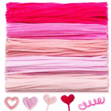 Imagem de Limpadores de cachimbo Peryiter Chenille Stems 30 cm 500 unidades rosa
