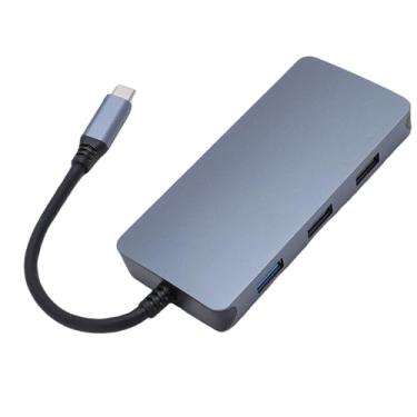 Imagem de Yunseity 8 Em 1 Extender USB, Tipo C PD USB3.0 RJ45 Adaptador Multiporto HD para Laptop, 4k 60Hz, PD 100W, para Vitórias, para OS X, para Linux