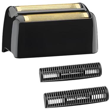 Imagem de Cabeça de substituição para barbeador FX3 compatível com barbeador BaByliss Pro FX3, folha dourada hipoalergênica, preta