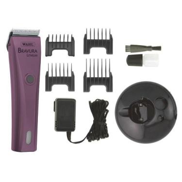 Imagem de Máquina De tosa Bravura Roxa Wahl Sem Fio Bivolt