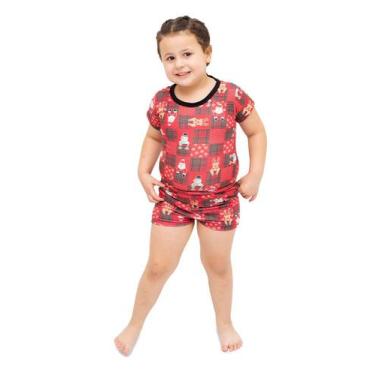 Imagem de Pijama Body Baby Curto Natal Magic - Alegria de Montar, 1 ano