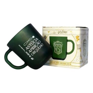 Imagem de Copo Com Alça Brasões das Casas Hogwarts - Allmix, Verde