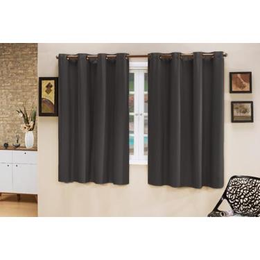 Imagem de Cortina Blackout Corta Luz 2,20 X 1,30 Antimofo Sala Quarto Cozinha - 