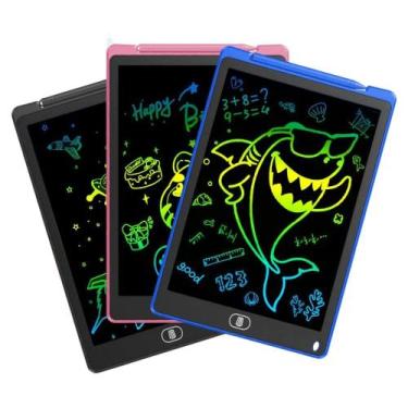 Imagem de Infantil LCD Lousa Mágica Para Desenho e Estudo 12 Polegadas (Preto) -