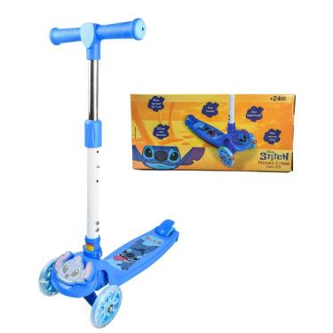 Imagem de Patinete Infantil 3 Rodas Led Disney Stitch