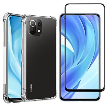 Imagem de Kit Capa Anti Impacto e Película De Vidro 3D 5D 9D Para Xiaomi Mi 11 Lite