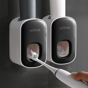Imagem de Dispensador de pasta de dente MOPMS montado na parede automático preto