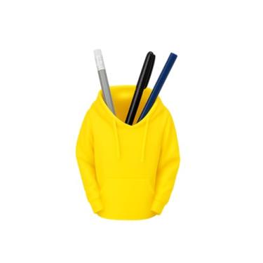 Imagem de Porta-Lápis Moletom – Feito em Impressão 3D | Decoração Criativa (Amarelo)