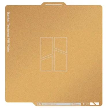 Imagem de Placa Pei Texturizada Gold 256mm - Bambu Lab - Fap007