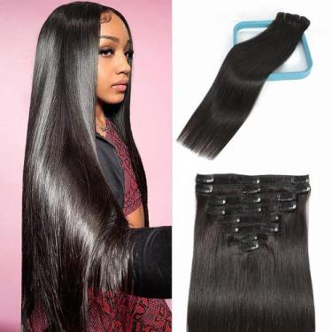 Imagem de Extensões de cabelo Clip In LORIEN Real Human Hair 22" 110g