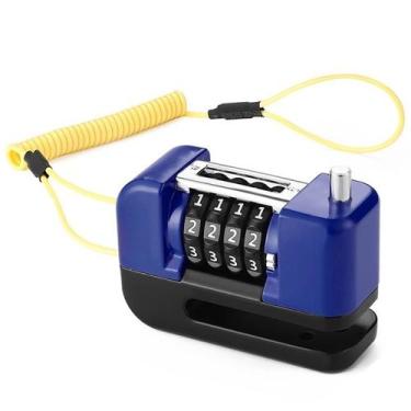 Imagem de Trava de Disco Freio Antifurto Senha 4 digitos Moto Motocicleta Bike B