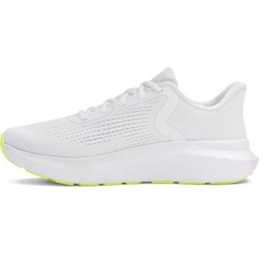 Imagem de Under Armour Charged Rogue 5 Tênis masculino, (103) branco/cinza distante/amarelo de alta visibilidade, 46