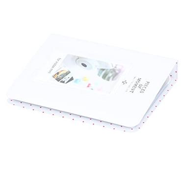 Imagem de Álbum de Fotos Com 64 Bolsos, Livro de Fotos Portátil para 9, Ideal para Cartões Filme e Cartões Apresentação, Material PVC (Branco)