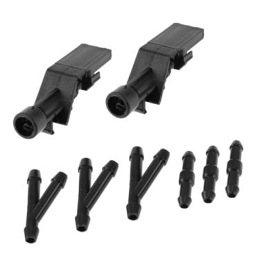 Imagem de Boxonly Conjunto de 1 bocal de lavagem de para-brisa dianteiro de plástico preto – Compatível com Honda CR-V 2012-2016, HR-V 2016-2022, Accord 2011-2012, Crosstour 2012-2015, Accord Crosstour 2010