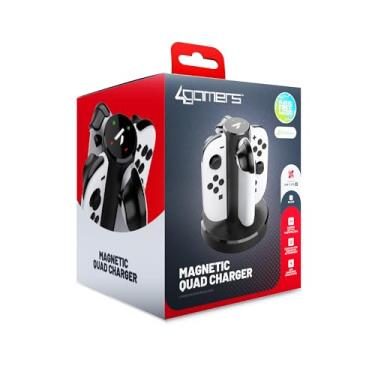 Imagem de 4Gamers Base de carregamento Quad compatível com Joycons Switch 2