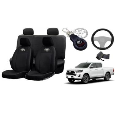 Imagem de Capa de couro para o banco hilux 2019-2024 proteção impermeável