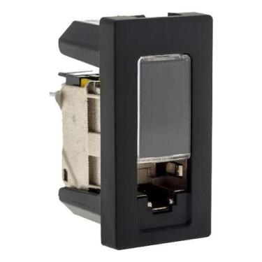 Imagem de Tomada Dados Rj45 Cat.5 1m + Placa Para Movel 1 Posto Pial - PIAL PLUS