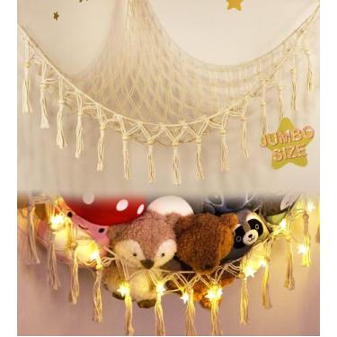 Imagem de Rede de armazenamento de brinquedos para animais de pelúcia TCGPRO com