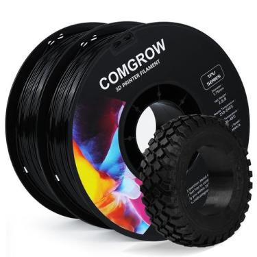 Imagem de Impressora 3D Filament Comgrow TPU 1,75 mm 95A Preto Macio 2 kg