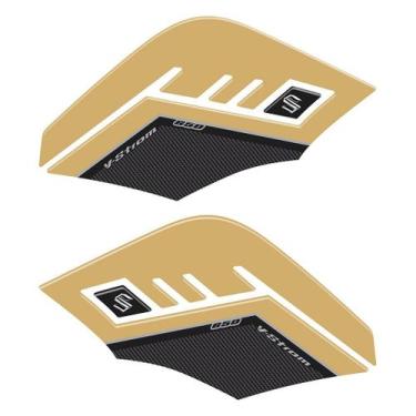 Imagem de Adesivo Lateral V-Strom 650 2020-2021 - Protetor Tank Pad - Cromo Sign