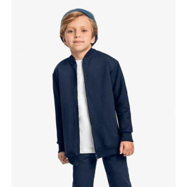 Imagem de Jaqueta Infantil Menino Bomber Trick Nick Azul, 6, Azul