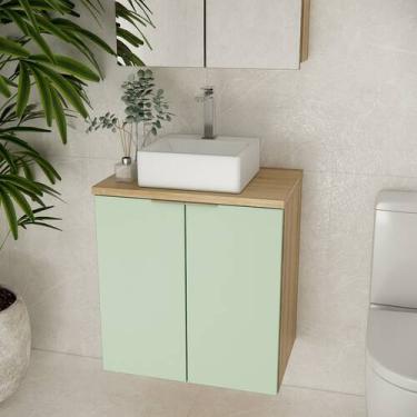 Imagem de Gabinete de Banheiro 60cm Gab4008 Nature - Estilare