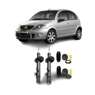 Imagem de Par Amortecedor + Kit Dianteiro C3 2003 A 2012