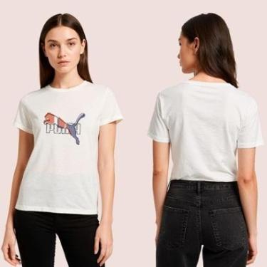 Imagem de Camiseta Puma Feminina Logo Tee Algodão Cotton-Feminino