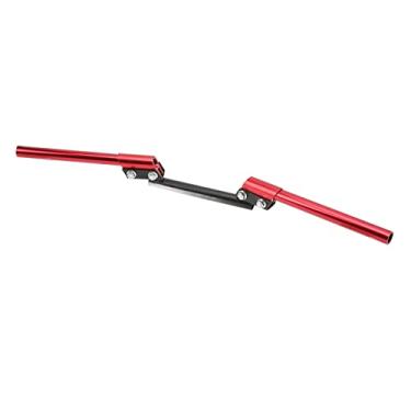 Imagem de Tbest Molo de 22mm de 22 Mm de Alça Ajustável Barra de Alta Resistência CNC Metal Metal Confortável Grip para Scooter Scooter de Bonde de Carros Esportivos Fora do Veículo de Estrada (Vermelho)
