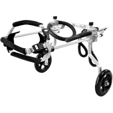 Imagem de Cadeira De Rodas Ajustável Para Cães De 2 Rodas Para 1-60kg Cão Gato Coelho Scooter Carrinho Para Cães Cadeira De Rodas Para Cães Veículo De Auxílio Para Caminhada De Reab, M