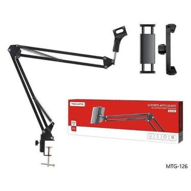 Imagem de Suporte Articulado para Microfone e Celular Tomate MTG-126 - Multifunc