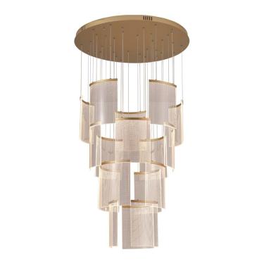 Imagem de Lustre Pendente Astraled Starlit Pl-9851 Dourado Led Bivolt