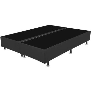 Imagem de Base Box Bipartida King em Corino Universal 37x203x193 Cor Preto