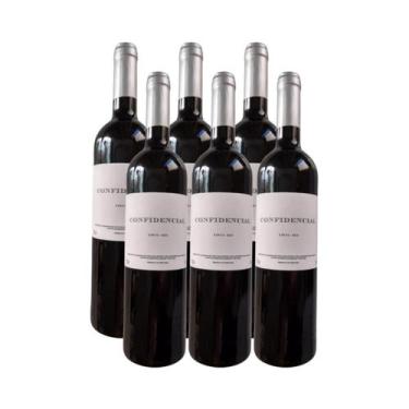 Imagem de Vinho confidencial tinto 750 ml kit 06 un - Casa Santos Lima
