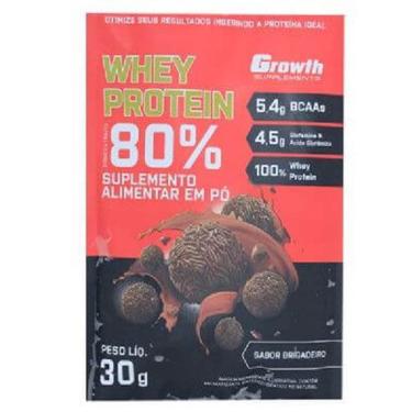 Imagem de 5 Sache Dose Whey Protein Growth Brigadeiro Viagem Dia A Dia
