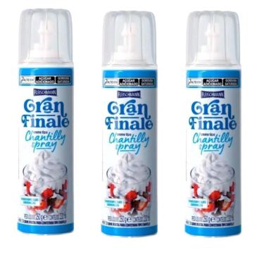 Imagem de Chantilly Spray Fleischmann Gran Finale 250G Kit 03 Unidades