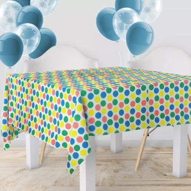 Imagem de 1 Toalha Mesa Festa Estampado TNT Circo Estrela 140X500